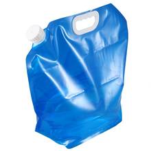 Lata de água dobrável profissional azul de 10 litros 2024 - compre barato