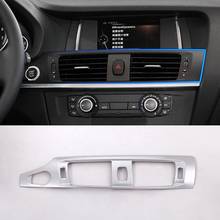 For BMW X3 F25 2011-17 X4 F26 2014-17 Car-styling Low Match ABS Chrome Center Console Air Conditioning Outlet Vent Frame Trim 2024 - купить недорого