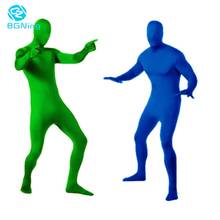 Кожаный костюм для фото эластичный тело зеленый экран костюм для видео хромакей плотный костюм удобный Невидимый эффект фотография аксессуар 2024 - купить недорого