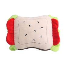 Kapmore 1pc Bite Resistant Plush Dog Toy Cartoon Bread Shape Puppy Chew Toy Pet Squeaky Toys Pet Supplies Pet Accessories 2024 - купить недорого