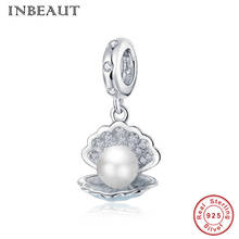 INBEAUT 2020 Summer New 925 Sterling Silver Shell Pearl Pendant Charm fit Original Brand  Bracelet or Necklace Woman Jewelry 2024 - buy cheap