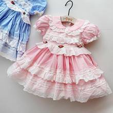 Baby Girl Lolita Princess Dresses For Toddler Children Spanish Summer Lace Turkey Vintage Dress Kids Birthday Party Dress 2024 - buy cheap