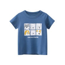 Camiseta de verão para crianças meninos, camiseta de algodão de qualidade para bebês, crianças, moda infantil 2024 - compre barato