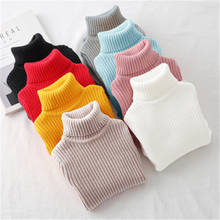 Baby Girls Winter Turtleneck Sweater Colthes 2020 Autumn Boys Children Clothing Pullover Knitted Solid Kids Sweaters AA4034 2024 - buy cheap