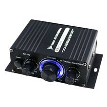 400W DC12V Dual Channel Mini HIFI AUX Power Amplifier for AK 170 with blue LED light 2024 - buy cheap