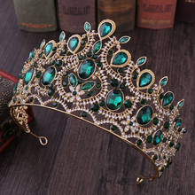 Baroque Vintage Crystal Bridal Tiaras Queen Big Crowns Women Rhinestone Pageant Diadem Wedding Hair Accessories Afrcian Jewelry 2024 - buy cheap