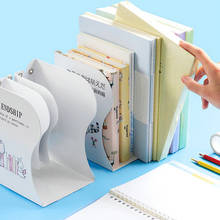 Bonito dos desenhos animados bookends decorativo grande titular do livro ajustável suporte organizador de mesa stretchable organizador do livro 2024 - compre barato