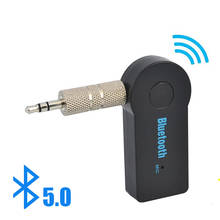 Receptor e adaptador de transmissor, 3.5mm, conexão para usb, para música no carro, 2 em 1, com bluetooth 5.0 2024 - compre barato