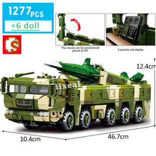 Constructor Military Battle Army Car Building Blocks Missile Trucks Vehicle Bricks Boy Toys Christmas Gift 2024 - buy cheap
