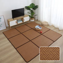 Japanese Tatami Carpet Folding Thick Rattan Floor Mat For Living Room Floor Sleeping Mat Rattan Summer Baby Play Mat Non-Slip 2024 - buy cheap