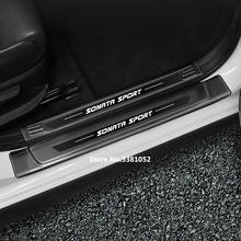 Автомобильные аксессуары для Hyundai Sonata DN8 2020 2021 дверная наклейка для порога Нержавеющая сталь Накладка гвардии протектор защита 2024 - купить недорого