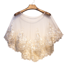 Tapete de renda branca com xale, envoltório de flor, jaqueta para casamento, vestido floral branco e elegante 2024 - compre barato
