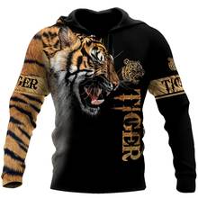 New Fashion Autumn Hoodies Animal Tiger 3D Printed Mens Sweatshirt Unisex Zip Pullover Casual Jacket   DY71 2024 - buy cheap