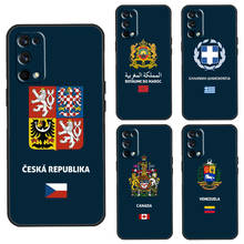 Греция Польша Венесуэла чехол с флагом для Realme 8 Pro C3 C11 C21 GT Q3 6 7 Pro Funda для OnePlus X 9 Pro 7 8 Pro 7T 8T Nord 2024 - купить недорого