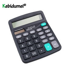 Latest Solar Calculator Calculate Solar 2 In1 Powered 12 Digit Electronic Calculator With Big Button For Office 2024 - buy cheap