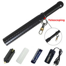 Wasafire XPE Q5 Telescopic Stick Led Keychain Flashlight Zoomable 3 Modes Self Defense Torch Portable 18650 Tactical Lanterna 2024 - buy cheap