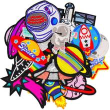 22 pcs/Pack F Mixed Embroidered Patches Iron On Cartoon Motif Applique Fashion Fabric Clothing Hat Bag Shoe Decor Repair 2024 - buy cheap