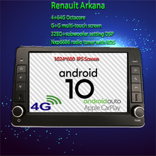 Radio Multimedia con GPS para coche, Radio con reproductor de vídeo, Android 10, 2 din, dvd, para Renault Duster Arkana 2018 - 2020 2024 - compra barato