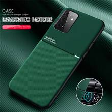 samung a 52 case leather texture car magentic phone casess for samsung galaxy a52 5g sm-a526b/ds 6.5'' silicone shockproof coque 2024 - buy cheap