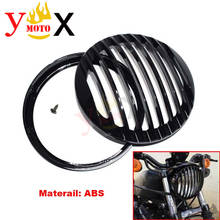 ABS Durable Motorcycle Headlight Grill Cover Headlamp Guard Protection For Harley Sportster XL883 XL1200 XL 883 1200 2004-2014 2024 - buy cheap