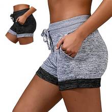 Summer Women Shorts Color Block Quick Drying High Waist Drawstring Short Pants Plus Size Loose Sports Shorts Breathable elastic 2024 - buy cheap