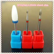 3pcs/set  M,F,Fsize Ceramic Nail Drill Bit Pedicure Machine Remove Foot Calluses Flame Bit Tools 3/32" Shank Nail Tools 2024 - buy cheap