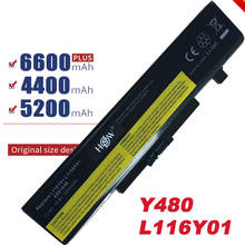 Bateria para laptop lenovo y580 y480 g510 g580 g710 g480 z480 z580 z585 l11m6y01 l11l6y01 l11l6y01 2024 - compre barato