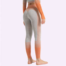 Leggings con raya naranja encaje perfecto para mujer, pantalones ajustados de cintura alta, elásticos y cómodos, para gimnasio y entrenamiento 2024 - compra barato