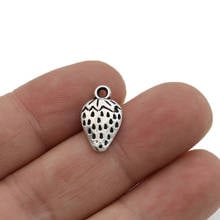 JAKONGO Strawberry Charm Pendants for Jewelry Making Bracelet DIY Accessories 17x10mm 15pcs 2024 - buy cheap