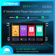 XTRONS-Radio con GPS para coche, reproductor con Android 10,0, 9 pulgadas, DSP, sin DVD, para VW, Volkswagen, Golf, Passat, CC, Touran, Tiguan, Sharan, Seat, SKODA 2024 - compra barato