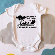 Body infantil divertido HAKUNA MATATA, mono con estampado, ropa de una pieza 2024 - compra barato