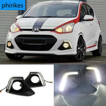 2pcs Car LED Day Light DRL Daytime Running Light Driving Fog Lamp White For Hyundai I10 2013-2014 Xcent day light 2024 - buy cheap