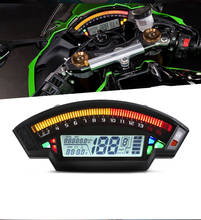 Velocímetro lcd universal para moto, velocímetro digital, 14000rpm, 6 velocidades, 199 km/h, odômetro para retroiluminação de moto, para 1, 2,4 cilindros 2024 - compre barato