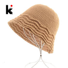 Sombrero de paja con borde ondulado para mujer, gorro de protección solar informal, de Color sólido, plegable, para playa 2024 - compra barato