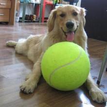 Pelota de tenis gigante para mascotas, pelota inflable de tenis al aire libre, pelota de entrenamiento para perros 2024 - compra barato