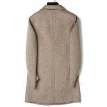 Double-sided 100% Wool Coat Men Long Jacket Korean Overcoat Autumn Mens Coats and Jackets Abrigo Hombre LM-181018 KJ2253 2024 - buy cheap