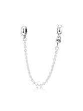 DIY Fits for Pandora Charms Bracelets My Safety Chain 100% 925 Sterling-Silver-Jewelry Free Shipping 2024 - buy cheap