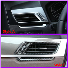ABS Carbon Fiber Chrome Car Side Air-Conditioning Vent Cover Trim For BMW X1 F48 2016-2018 X2 F47 2018 2024 - buy cheap