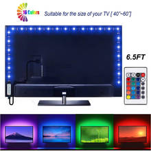 Tira de luces LED USB 5050SMD DC5V, cinta de lámpara LED Flexible RGB 1M 2M 3M 4M 5M, cinta de diodo de retroiluminación para pantalla de TV de escritorio 2024 - compra barato