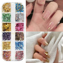 12 Grids/Sets Nail Glitter Sequin Mixed DIY Flake Paillette Nail Art Decorations Self-adhesive Nail Art 2024 - buy cheap
