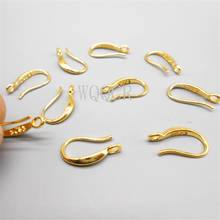 100 pçs moda jóias encontradas genuíno 18k ouro lettering tag brincos feminino gancho suave design diy acessórios 2024 - compre barato