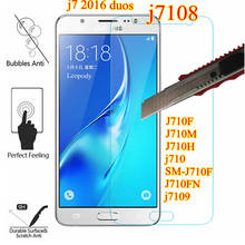 Tempered Glass fFor Samsung galaxy j7 2016 duos screen protector film OR samsung j7108 J710F J710M J710H j710 GLAS sklo an mobil 2024 - buy cheap