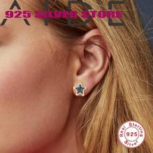 Aide 2020 Trend Boucle Oreille Femme Star Color Zircon Pendientes Women's Stud Earrings 925 Sterling Silver Fine Jewelry Gift 2024 - buy cheap