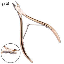 Nail Tools Stainless Steel Nail Clippers Gold Plated Dead Skin Scissors Nail Inlaid Gold Scissors 2024 - buy cheap