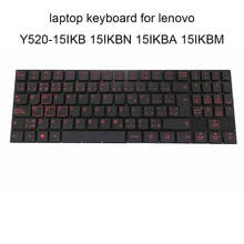 CF TR Сменные клавиатуры для lenovo legion Y520 15IKB 15IKBN 15IKBA 15IKBM канадский французский Турция черный КБ красные клавиши новая работа 2024 - купить недорого