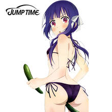 JumpTime-pegatina de Kinoshita Ringo para chica, accesorios impermeables de estilo de coche, de Anime, belleza Sexy, 13cm x 7,6 cm 2024 - compra barato