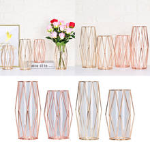 Железная ваза сушеные цветочные стойки скандинавские украшения для гостиной домашнего декора 2024 - купить недорого