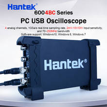 Hantek PC USB Oscilloscope 6254BC PC 4  Channels 250MHz 1GSa/s waveform record and replay function 64k Memory Depth Original 2024 - buy cheap