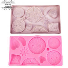 DIY fruit strawberry lemon orange silica gel mold chocolate cake decoration Tool kitchen baking mold 2024 - buy cheap