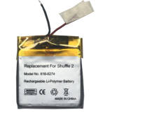 Li-polímero bateria substituição para apple ipod shuffle 2nd geração 616-0274 g2 g3 bateria + kit de ferramentas 2024 - compre barato